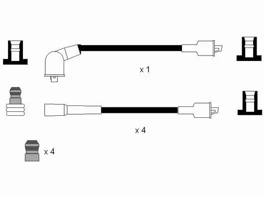 Zündleitungssatz NGK 0665 Bild Zündleitungssatz NGK 0665