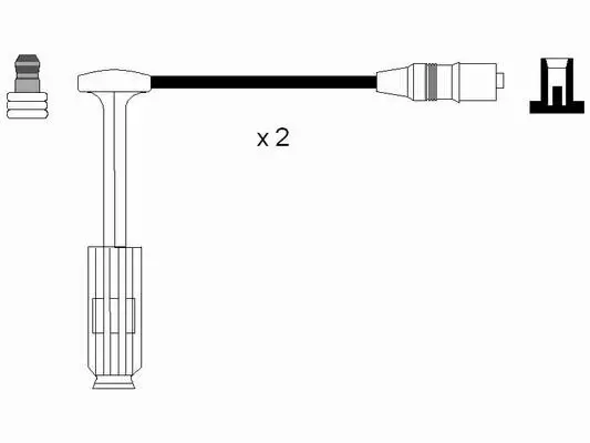 Zündleitungssatz NGK 0757 Bild Zündleitungssatz NGK 0757