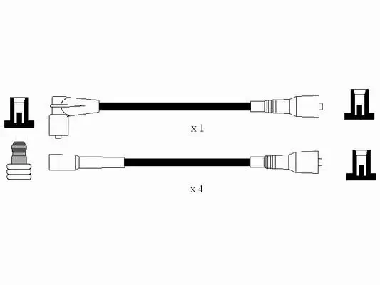 Zündleitungssatz NGK 7080 Bild Zündleitungssatz NGK 7080