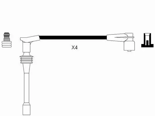 Zündleitungssatz NGK 4944 Bild Zündleitungssatz NGK 4944