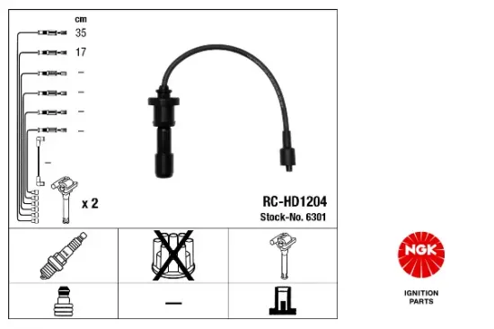 Zündleitungssatz NGK 6301 Bild Zündleitungssatz NGK 6301