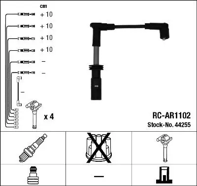 Zündleitungssatz NGK 44255