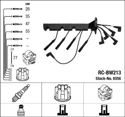 Zündleitungssatz NGK 0556 Bild Zündleitungssatz NGK 0556