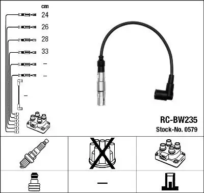 Zündleitungssatz NGK 0579 Bild Zündleitungssatz NGK 0579