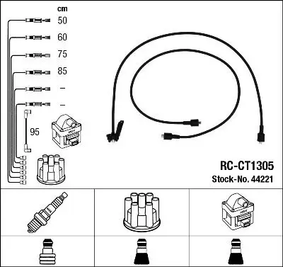 Zündleitungssatz NGK 44221 Bild Zündleitungssatz NGK 44221