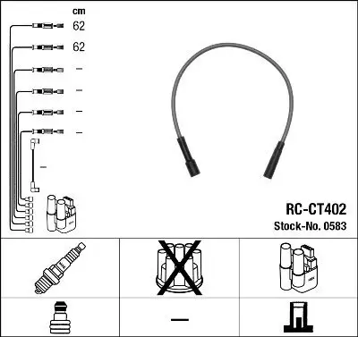 Zündleitungssatz NGK 0583 Bild Zündleitungssatz NGK 0583