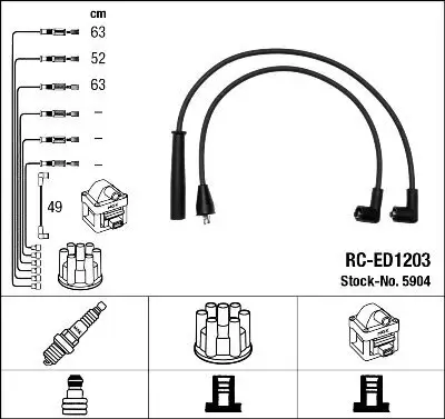Zündleitungssatz NGK 5904