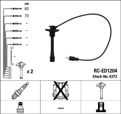 Zündleitungssatz NGK 6373