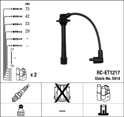 Zündleitungssatz NGK 5914