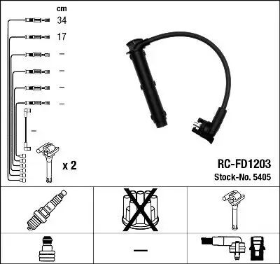 Zündleitungssatz NGK 5405