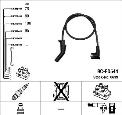 Zündleitungssatz NGK 0639 Bild Zündleitungssatz NGK 0639