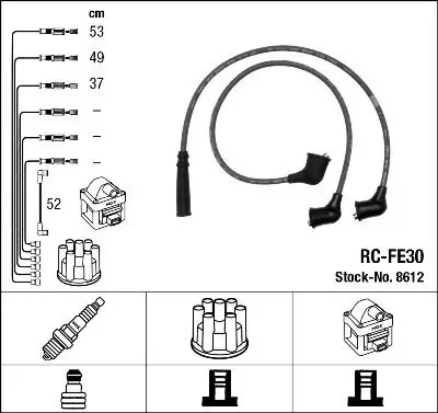 Zündleitungssatz NGK 8612