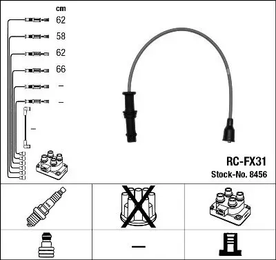 Zündleitungssatz NGK 8456