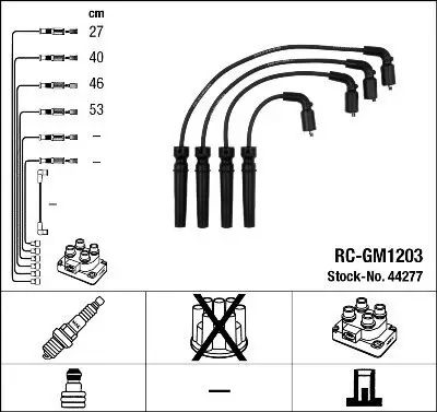Zündleitungssatz NGK 44277