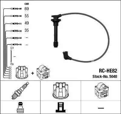 Zündleitungssatz NGK 5048