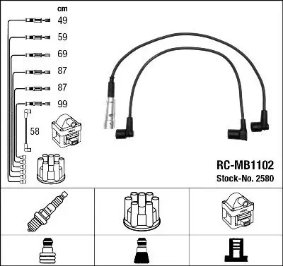 Zündleitungssatz NGK 2580