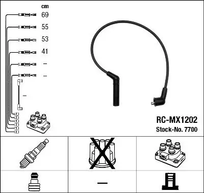 Zündleitungssatz NGK 7700