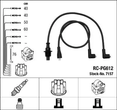 Zündleitungssatz NGK 7157 Bild Zündleitungssatz NGK 7157