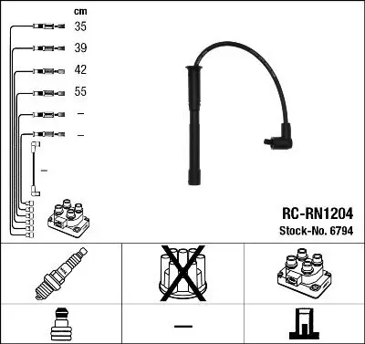 Zündleitungssatz NGK 6794