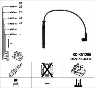 Zündleitungssatz NGK 44338