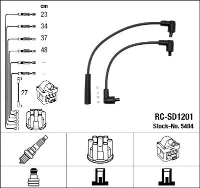 Zündleitungssatz NGK 5404