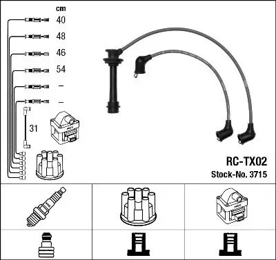 Zündleitungssatz NGK 3715