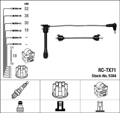 Zündleitungssatz NGK 5384
