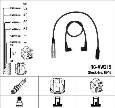 Zündleitungssatz NGK 0946 Bild Zündleitungssatz NGK 0946