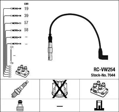 Zündleitungssatz NGK 7044