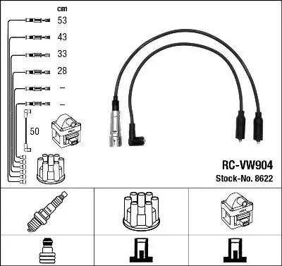 Zündleitungssatz NGK 8622