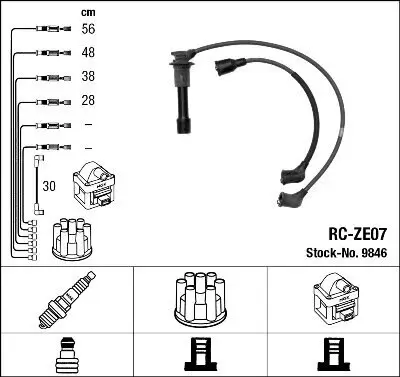 Zündleitungssatz NGK 9846