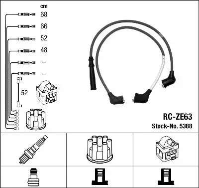 Zündleitungssatz NGK 5388