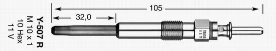 Glühkerze 11,0 V NGK 4600