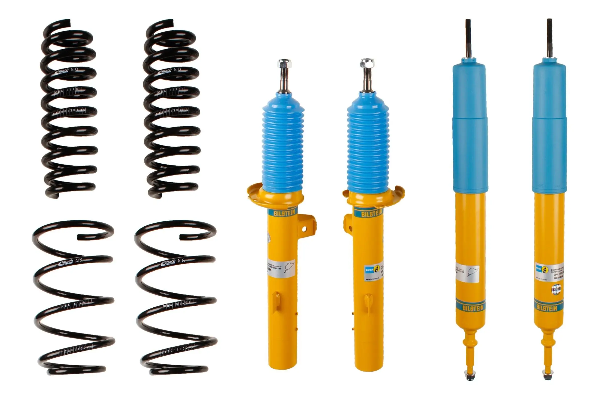 Fahrwerkssatz, Federn/Dämpfer Hinterachse Vorderachse BILSTEIN 46-180490