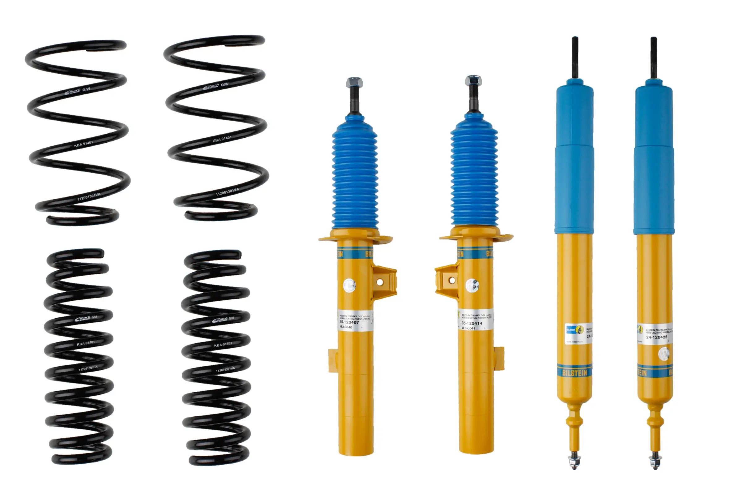 Fahrwerkssatz, Federn/Dämpfer Hinterachse Vorderachse BILSTEIN 46-180575