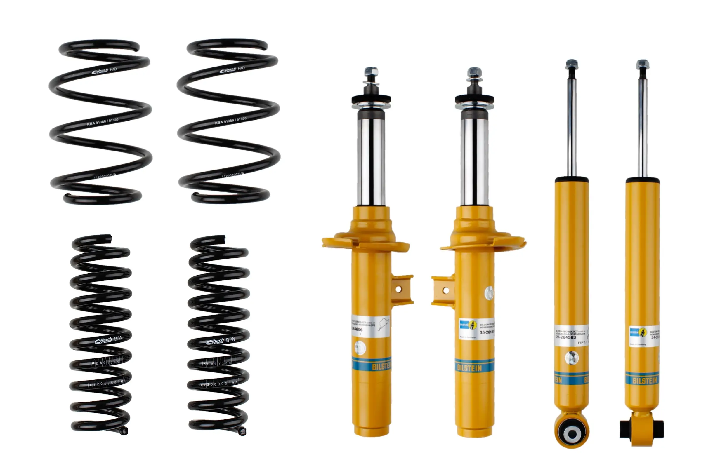Fahrwerkssatz, Federn/Dämpfer Hinterachse Vorderachse BILSTEIN 46-237545