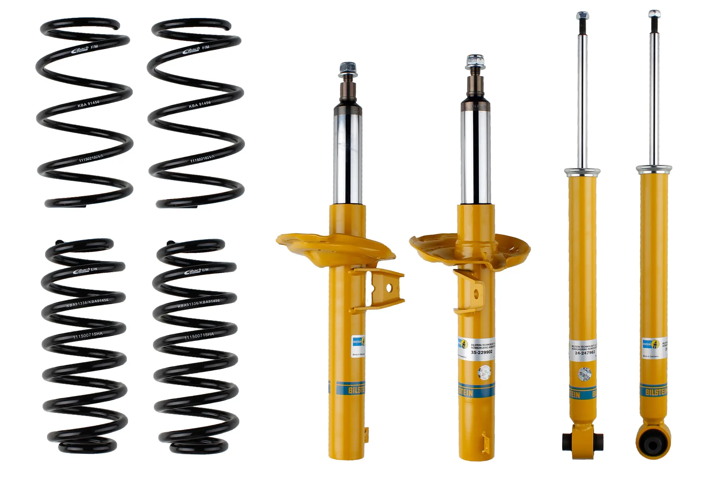 Fahrwerkssatz, Federn/Dämpfer Hinterachse Vorderachse BILSTEIN 46-265043