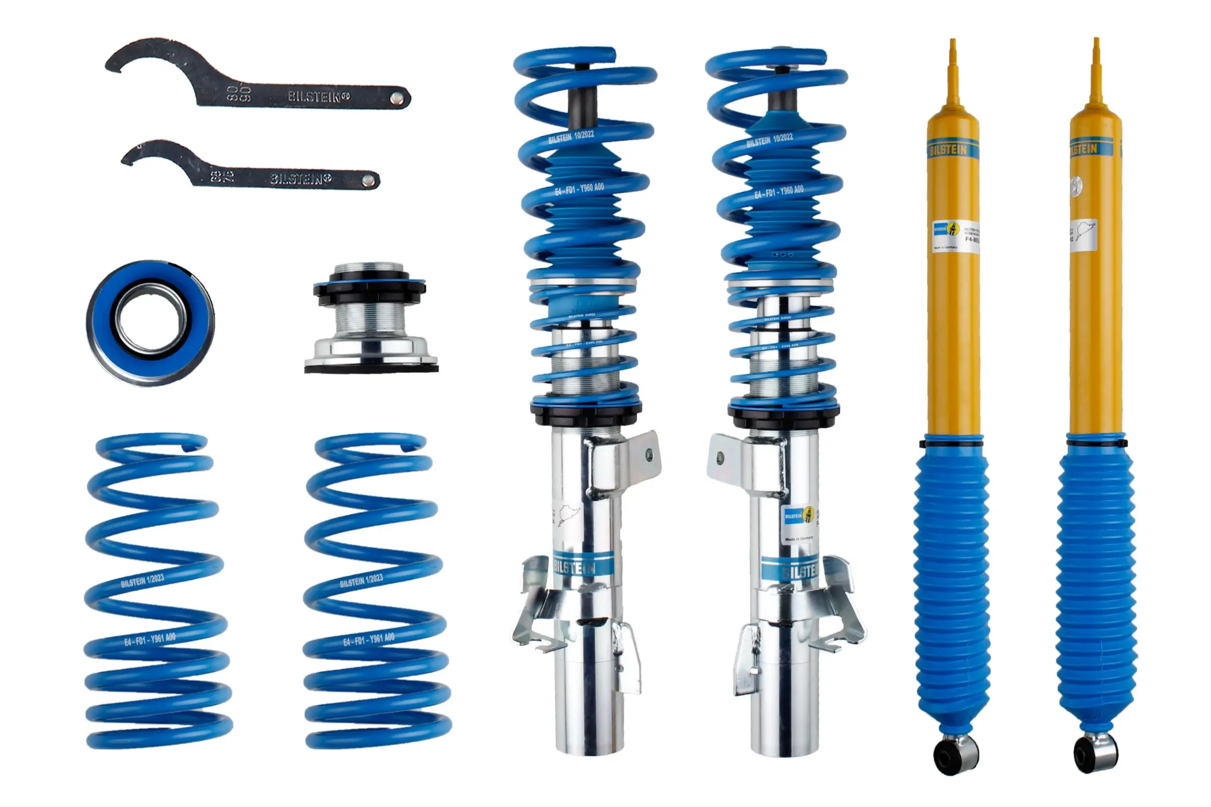 Fahrwerkssatz, Federn/Dämpfer Hinterachse Vorderachse BILSTEIN 47-121225