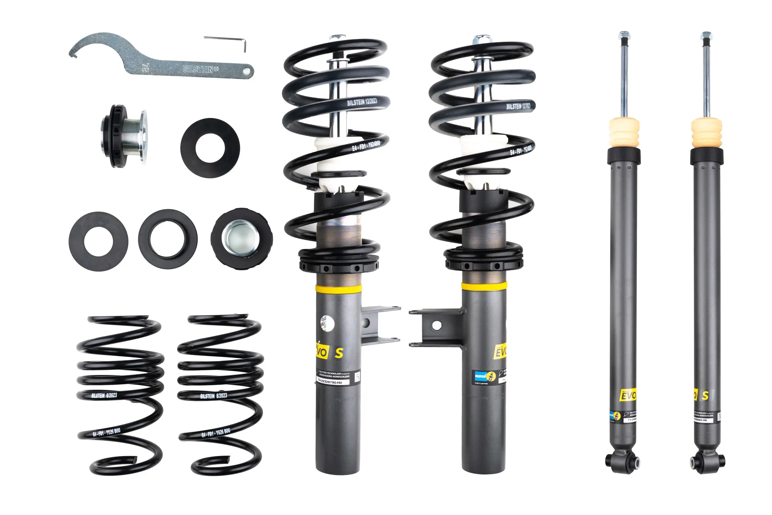 Fahrwerkssatz, Federn/Dämpfer Hinterachse Vorderachse BILSTEIN 47-327108