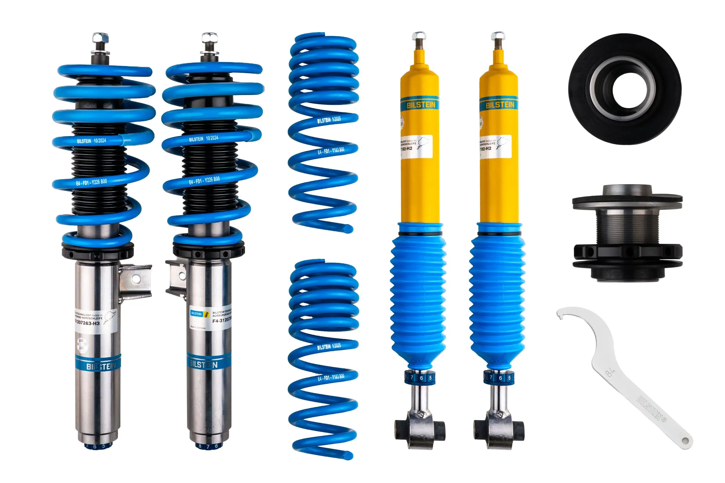 Fahrwerkssatz, Federn/Dämpfer Hinterachse Vorderachse BILSTEIN 48-207287