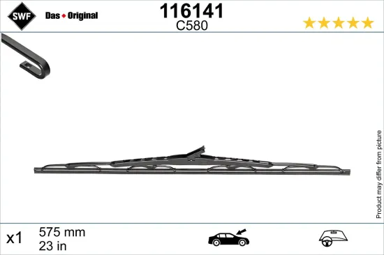 Wischblatt fahrerseitig SWF 116141 Bild Wischblatt fahrerseitig SWF 116141