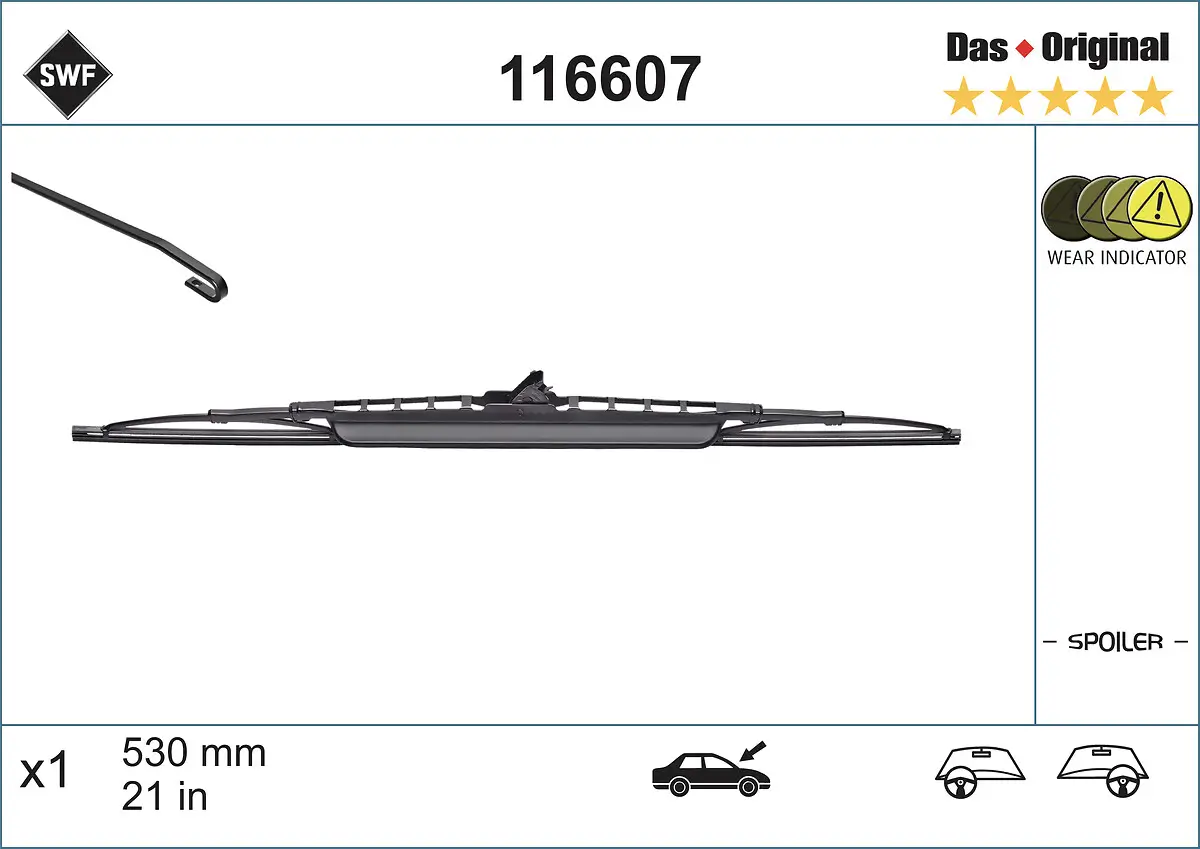 Wischblatt fahrerseitig SWF 116607