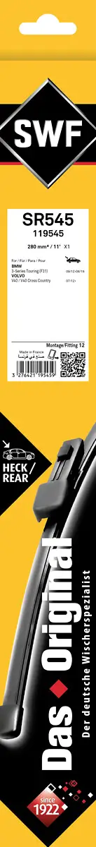 Wischblatt hinten SWF 119545