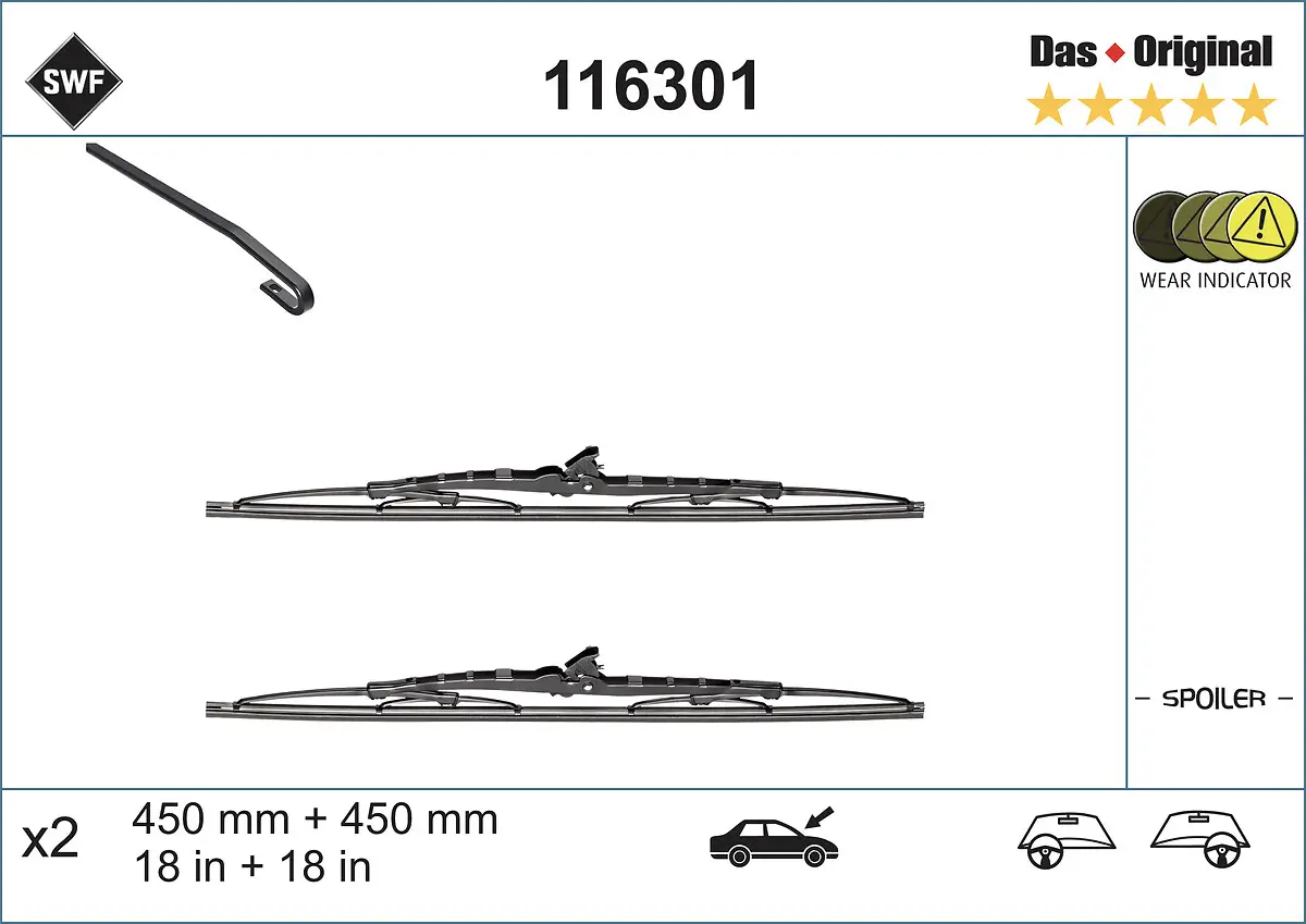 Wischblatt vorne SWF 116301