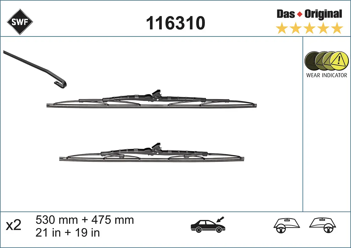 Wischblatt vorne SWF 116310