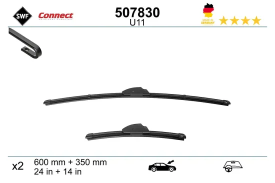 Wischblatt vorne SWF 507830 Bild Wischblatt vorne SWF 507830
