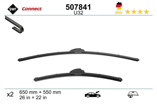 Wischblatt vorne SWF 507841 Bild Wischblatt vorne SWF 507841