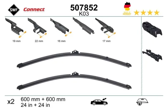 Wischblatt vorne SWF 507852 Bild Wischblatt vorne SWF 507852