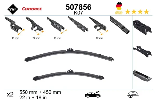 Wischblatt vorne SWF 507856 Bild Wischblatt vorne SWF 507856