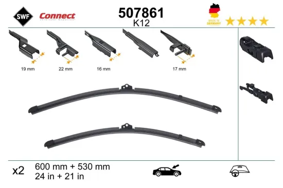 Wischblatt vorne SWF 507861 Bild Wischblatt vorne SWF 507861